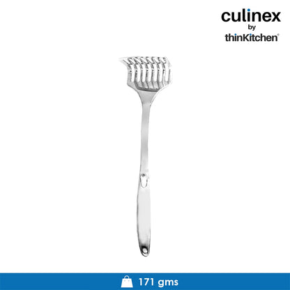 Culinex by thinKitchen | Harmony 18/8 Stainless Steel Hollow Handle Slotted Turner,  Hollow Handle Pasta Server, Hollow Handle Ladle, Hollow Handle Potato Masher & Hollow Handle Skimmer