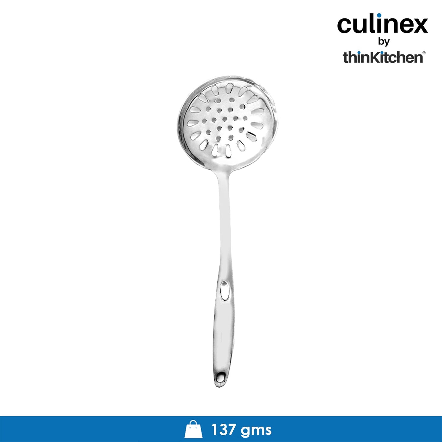 Culinex by thinKitchen | Harmony 18/8 Stainless Steel Hollow Handle Slotted Turner,  Hollow Handle Pasta Server, Hollow Handle Ladle, Hollow Handle Potato Masher & Hollow Handle Skimmer