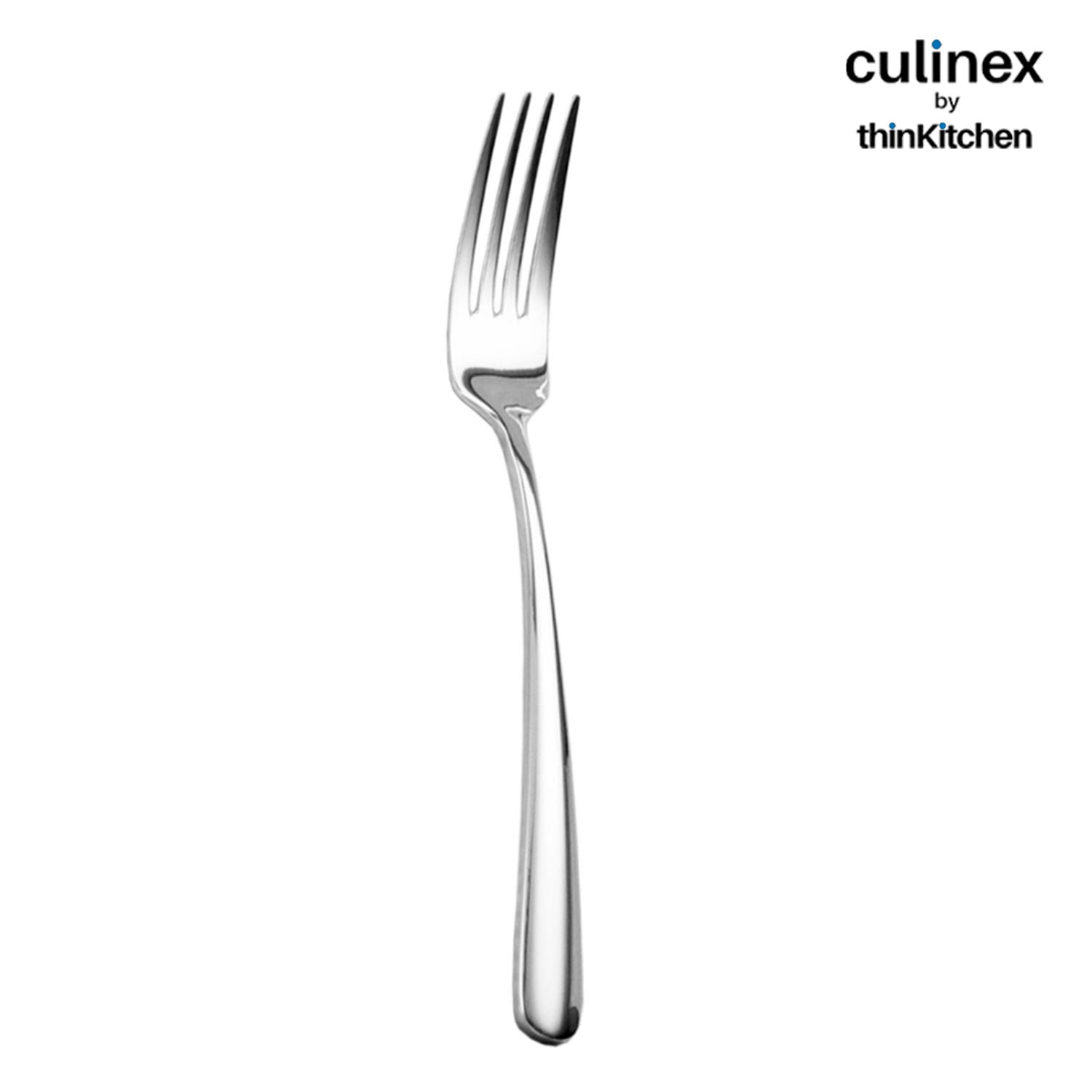 Culinex by thinKitchen|Dora 18/8 Stainless Steel All Purpose Fork & All Purpose Spoon, Mirror Finish, Set of 6 each - 9