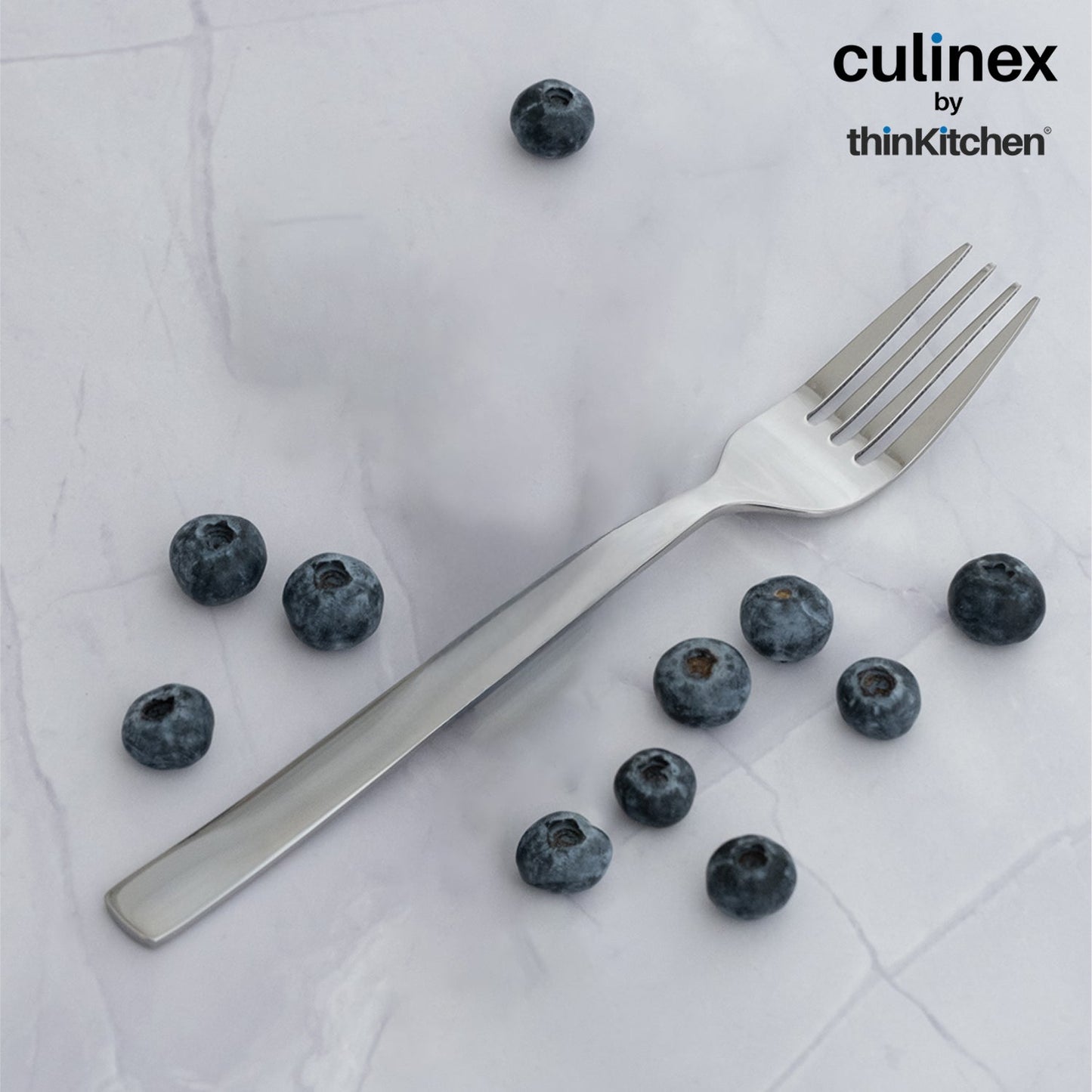 Culinex by thinKitchen|Essen Stainless Steel Dinner Fork & Dinner Spoon,  Set of 6