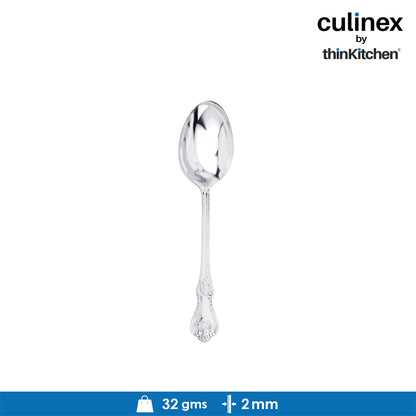Culinex by thinKitchen|Fest 18/8 Stainless Steel Dessert Fork & Dessert Spoon,  Set of 6