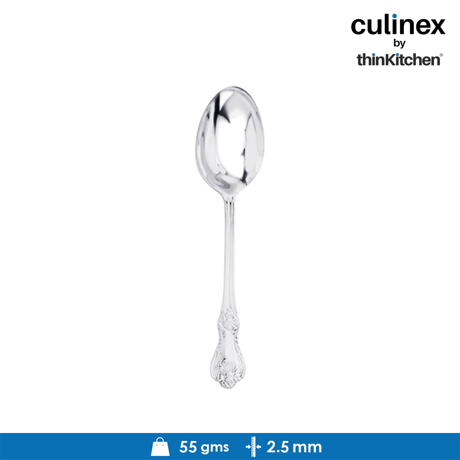 Culinex by thinKitchen|Fest 18/8 Stainless Steel Table Fork & Table Spoon,  Set of 6 - 6