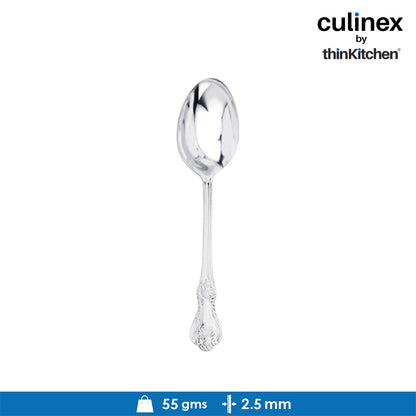 Culinex by thinKitchen|Fest 18/8 Stainless Steel Table Fork & Table Spoon,  Set of 6