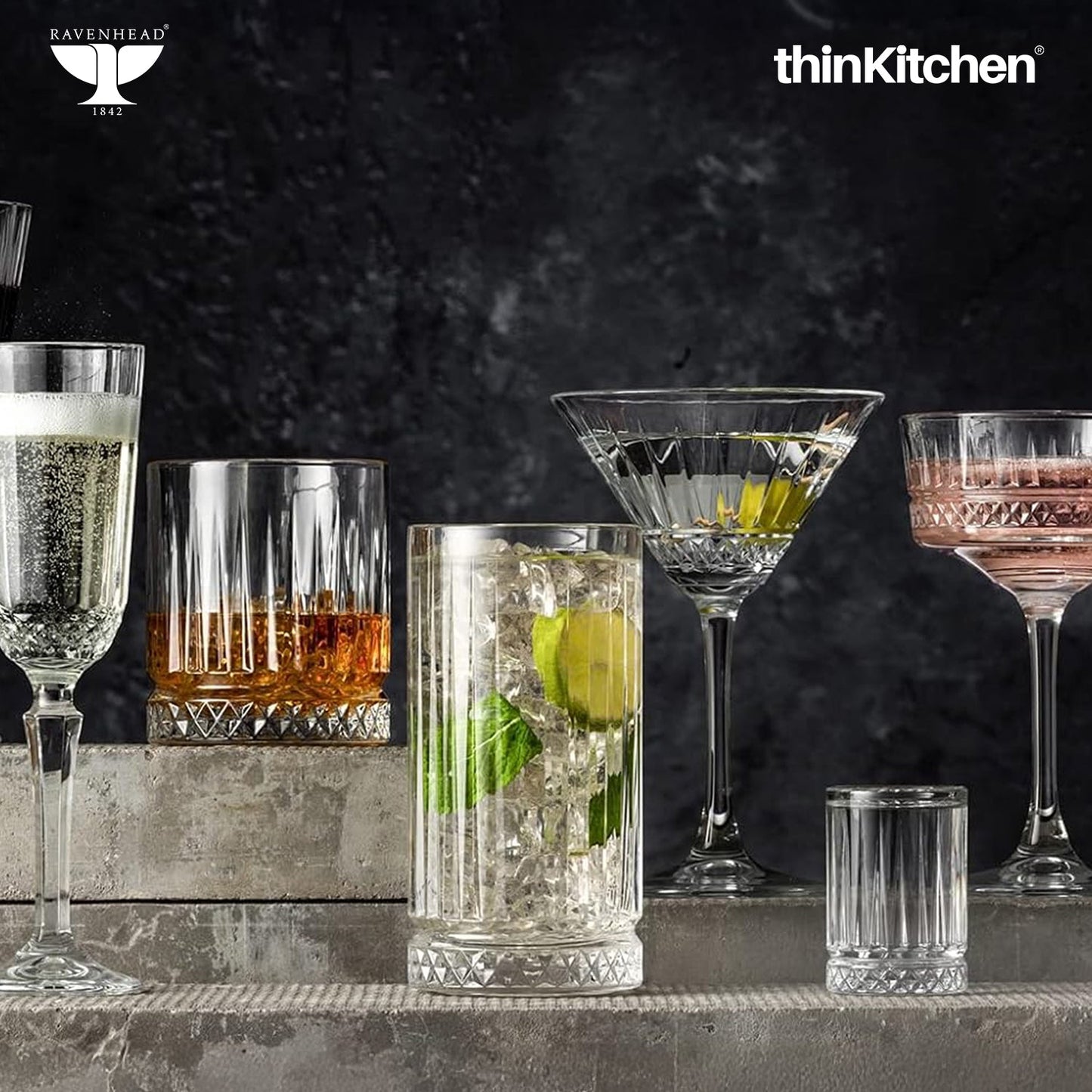 Ravenhead Winchester Set of 4 Cocktail Saucers 26Cl