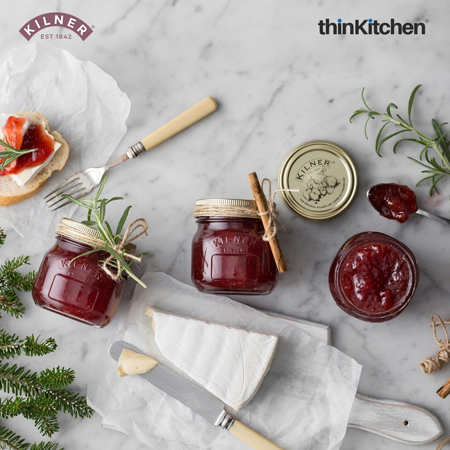 Kilner Premium Airtight Glass Preserving Jar with Screw Lids - 250ml | Eco Friendly Kitchen Container for Storing & Preserving | Leak-Proof, Dishwasher Safe, Set of 4