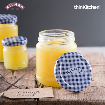 Premium Round Twist Top Airtight Glass Jar - 228ml for Kitchen Storage, Pickle, Jams, Chutnerys, Honey, Herbs, Spices, Set of 2