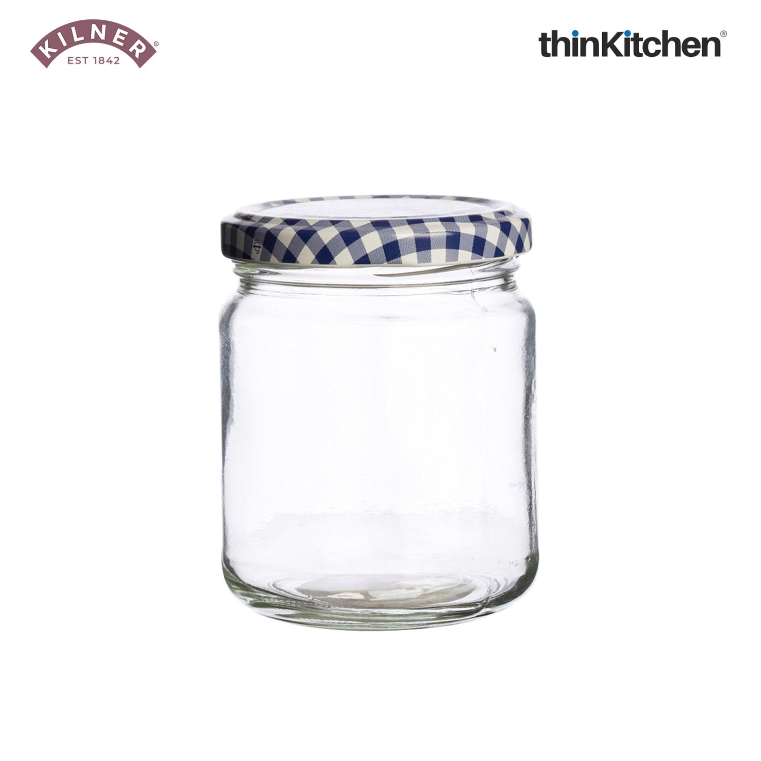 Premium Round Twist Top Airtight Glass Jar - 228ml for Kitchen Storage, Pickle, Jams, Chutnerys, Honey, Herbs, Spices, Set of 2 - 2