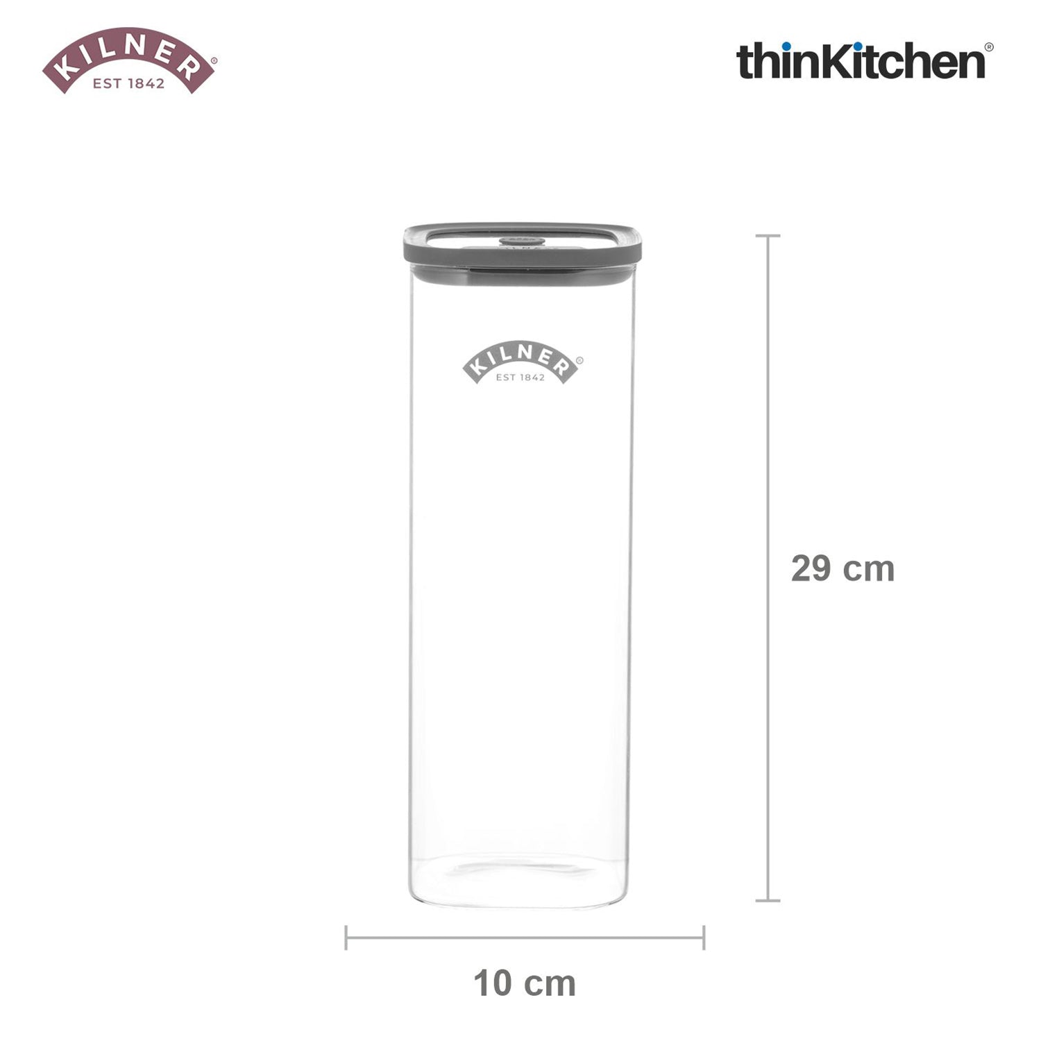 Kilner Premium 2 Pcs x 2 L Fresh Storage Airtight Glass Jar with Vacuum Seal for Cereals, Flour, Dry Goods, Pulses, Daals | BPA-Free, Eco-Friendly Kitchen Container - 3