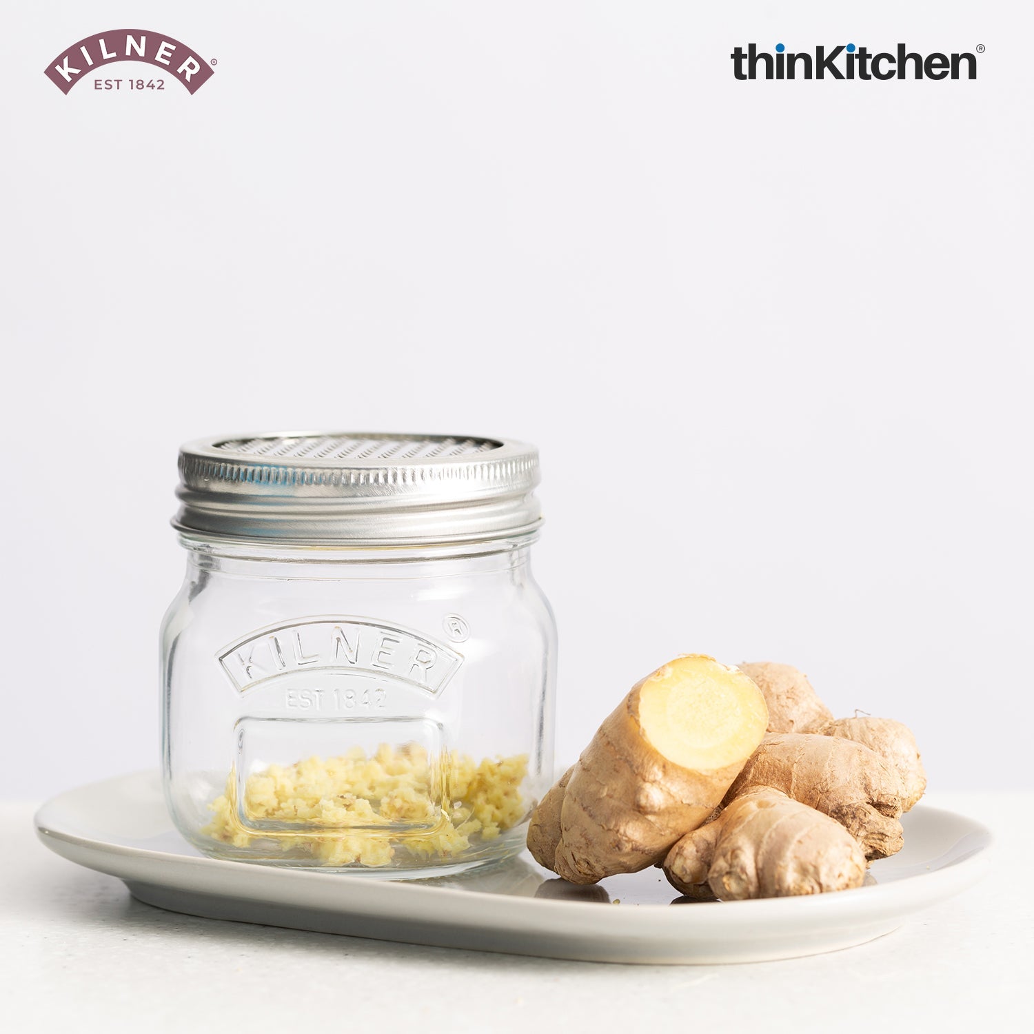 Kilner Premium 2 Pcs x 250ml Airtight, Leakproof Spice Shaker Glass Jar with Stainless Steel Shaker Lid for Salt, Spices, Herbs & Sprinkles | Reusable, BPA Free Kitchen Dispenser - 3