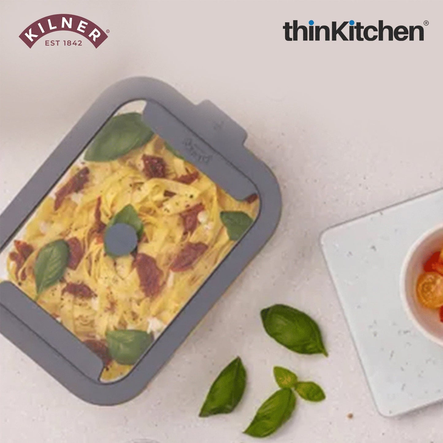Kilner Premium 2 Pcs x 1.5 L Airtight, Leakproof Glass Container for Food Storage, Leftovers, Snacks, Meal Prep | Oven safe, Freezer Safe, Fresh Series Container for Kitchen