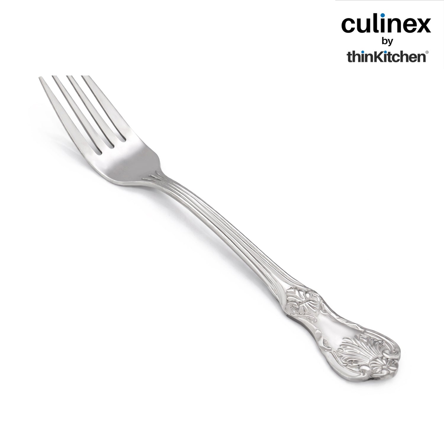 Culinex 18/8 Premium Stainless Steel 7.6" All Purpose Fork Set of 12 for Dining Table, Kitchen| Rustproof Dinner Forks, Silver Flatware By thinKitchen (Fest) - 3