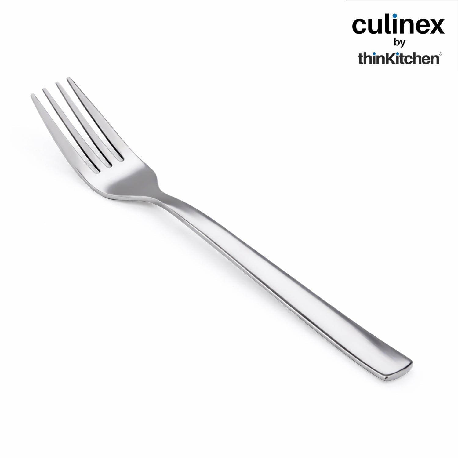 Culinex Premium Stainless Steel 8" Long Dinner Fork Set of 12 for Dining Table, Kitchen | Heavy, Rustproof Silver Flatware By thinKitchen (Essen) - 3