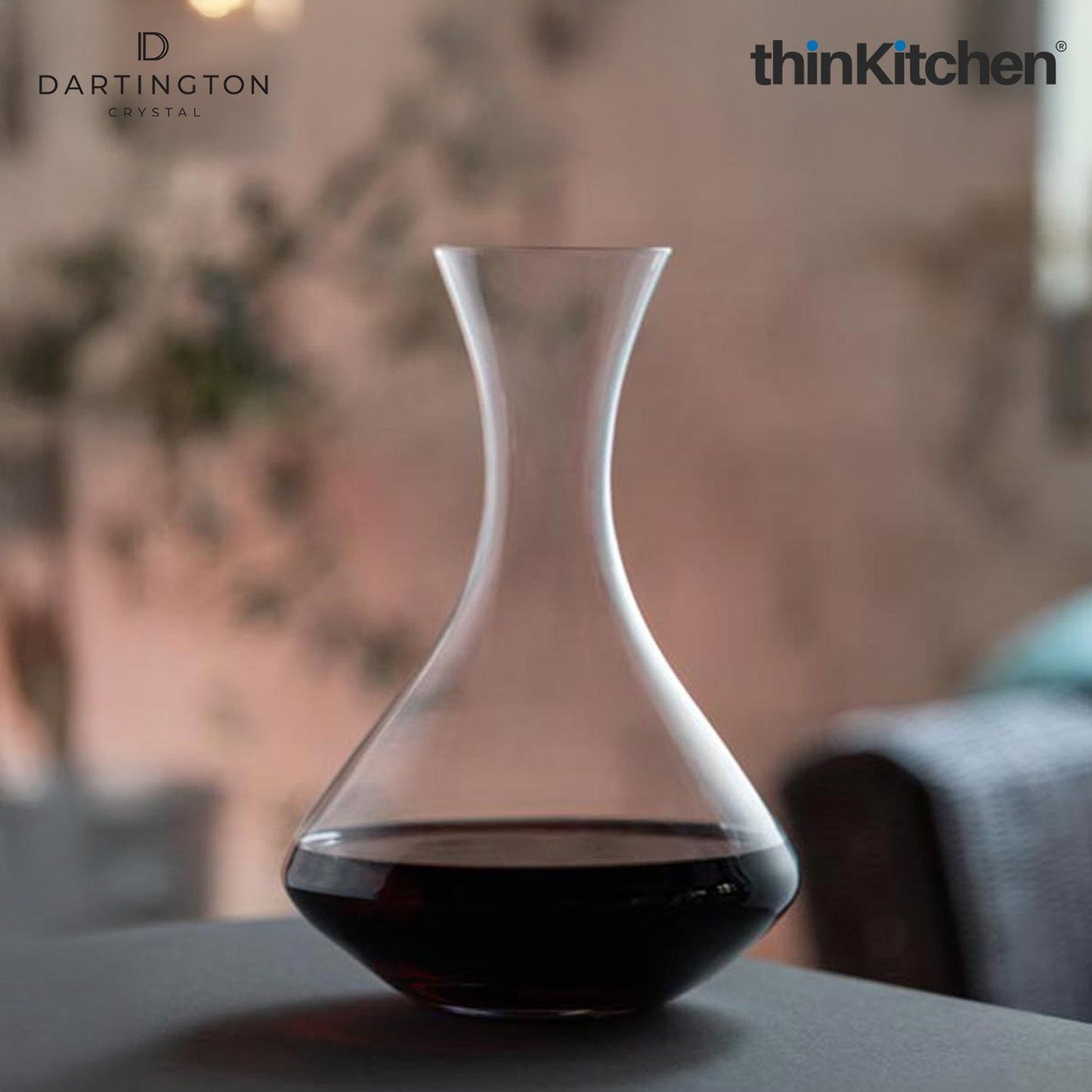 Dartington 1.5L Premium Crystal Wine Decanter, Red Wine Carafe for Serving & Entertaining