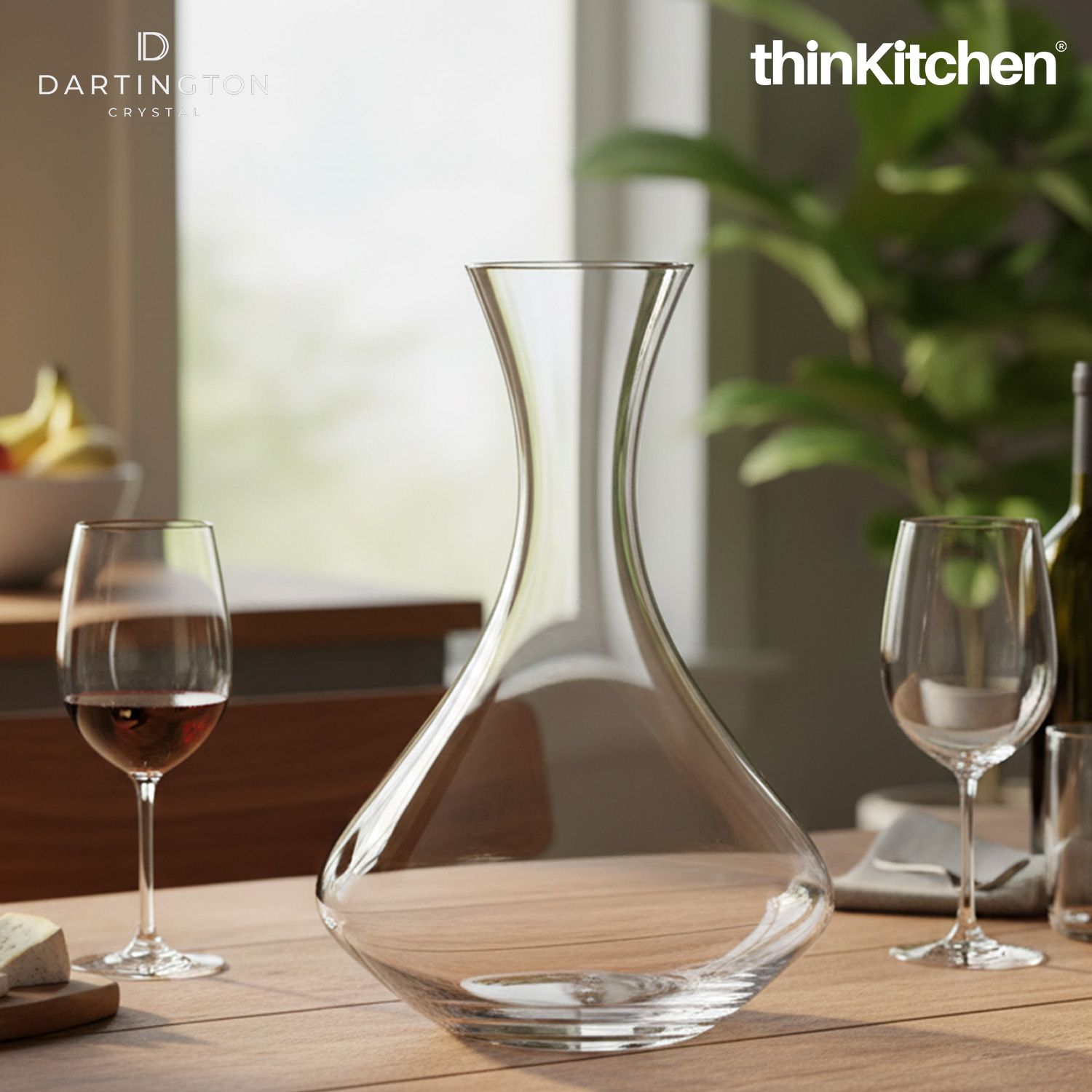 Dartington 1.5L Premium Crystal Wine Decanter, Red Wine Carafe for Serving & Entertaining - 1
