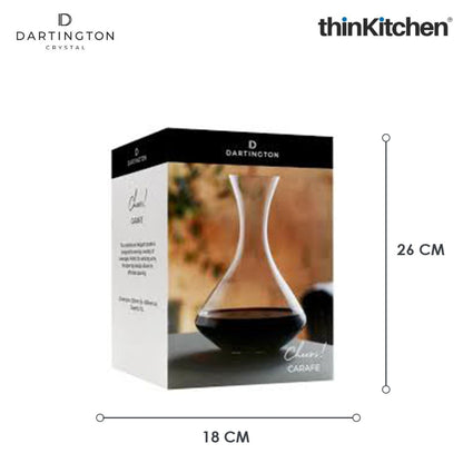 Dartington 1.5L Premium Crystal Wine Decanter, Red Wine Carafe for Serving & Entertaining