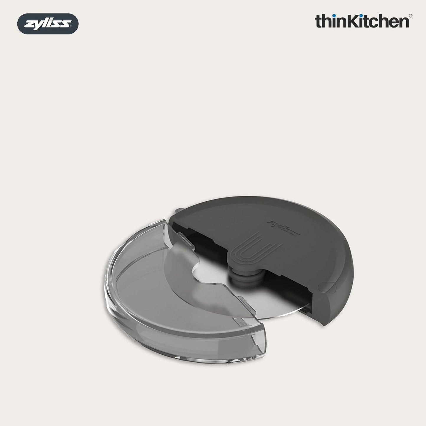 Premium Stainless Steel Pizza Cutter Wheel with Blade Cover | Sharp Pizza Cutter for Thin & Thick Crusts | Ergonomic Handle, Dishwasher Safe Kitchen Tool for Pies, Pastry