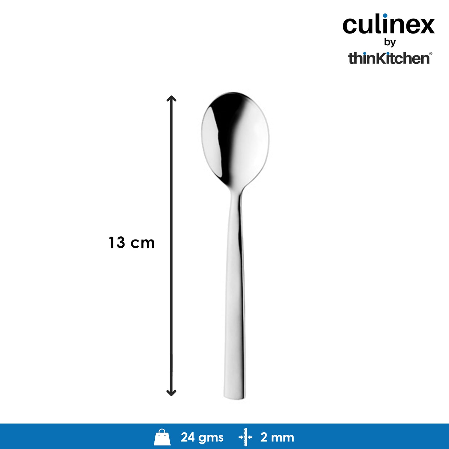 Culinex by thinKitchen|Essen Stainless Steel Coffee Spoon,  Set of 6