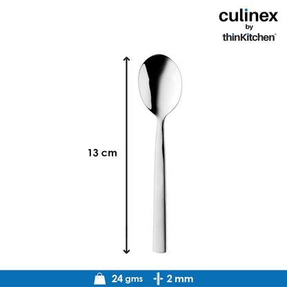 Culinex by thinKitchen|Essen Stainless Steel Dinner Spoon,  Set of 6