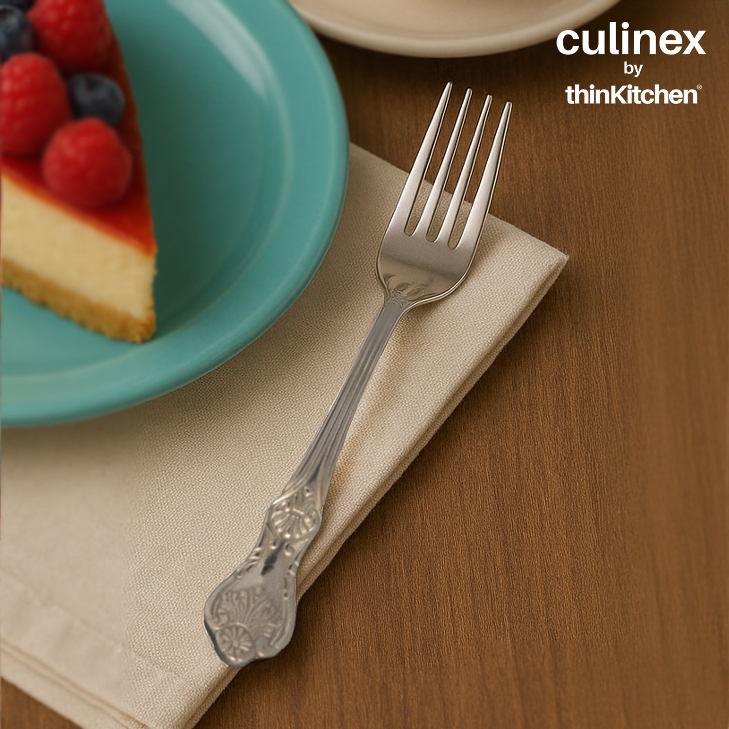 Culinex by thinKitchen|Fest 18/8 Stainless Steel Dessert Fork,  Set of 6 - 1