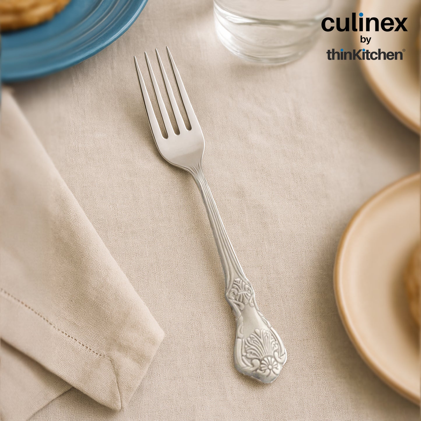 Culinex by thinKitchen|Fest 18/8 Stainless Steel Table Fork,  Set of 6