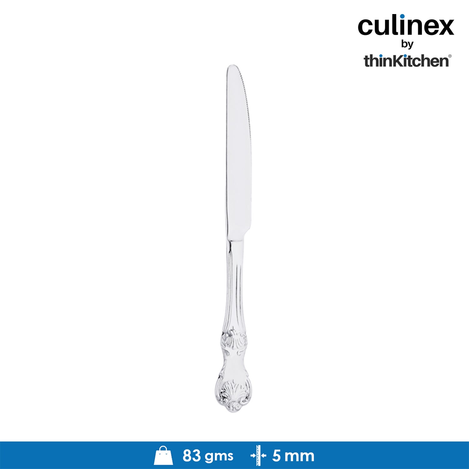 Culinex by thinKitchen|Fest 18/8 Stainless Steel Table Knife,  Set of 2 - 3