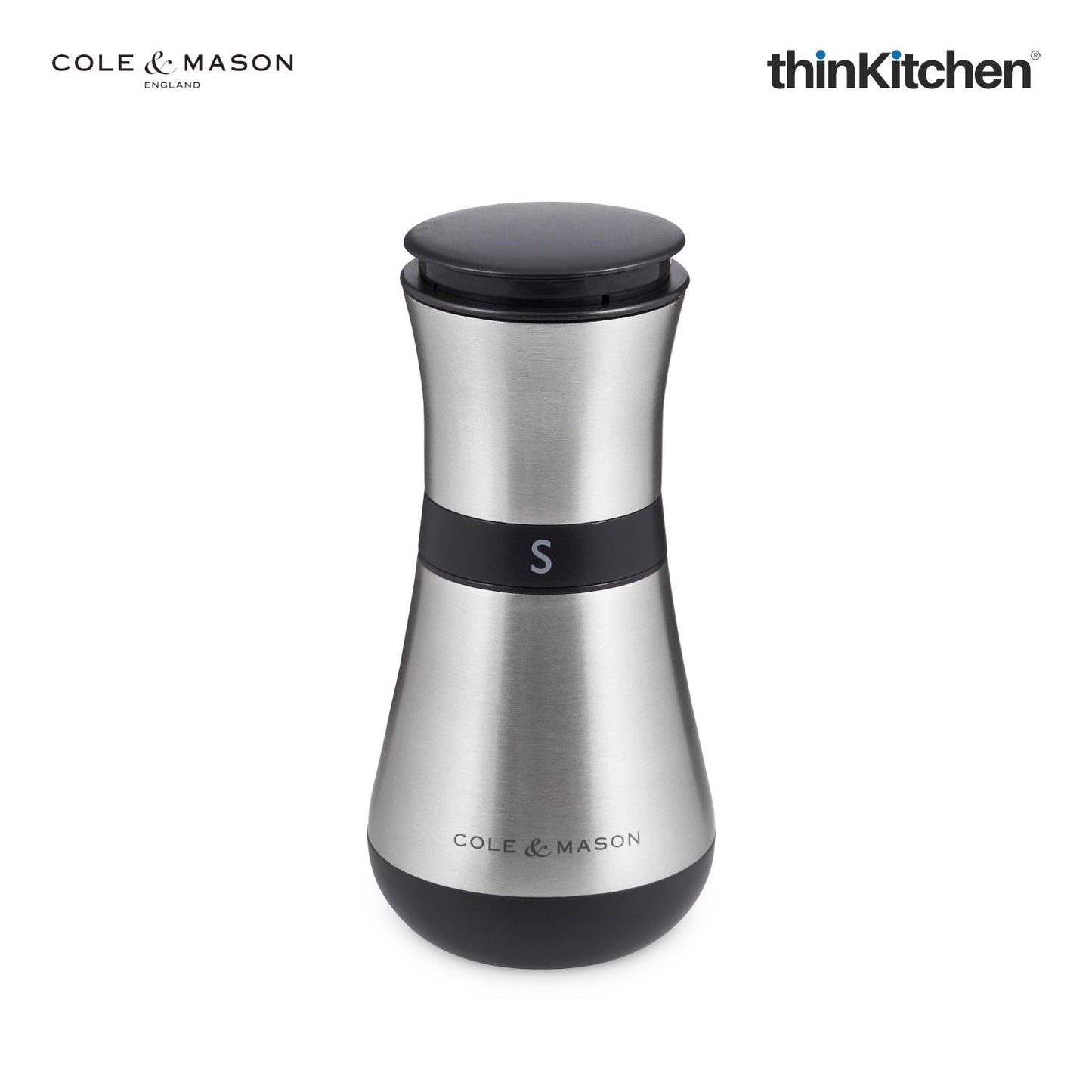 Cole Mason Henley Precision Salt Mill Steel 135mm