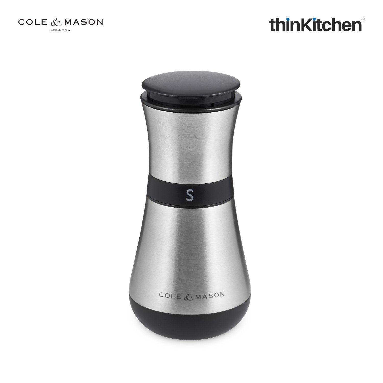 Cole Mason Henley Precision Salt Mill Steel 135mm - 2