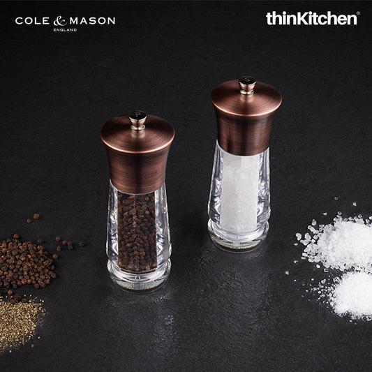 Cole & Mason Oxford Antique Brass Gift Set Salt & Pepper Mill