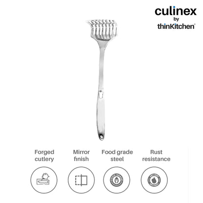 Culinex by thinKitchen|Harmony 18/8 Stainless Steel Hollow Handle Potato Masher