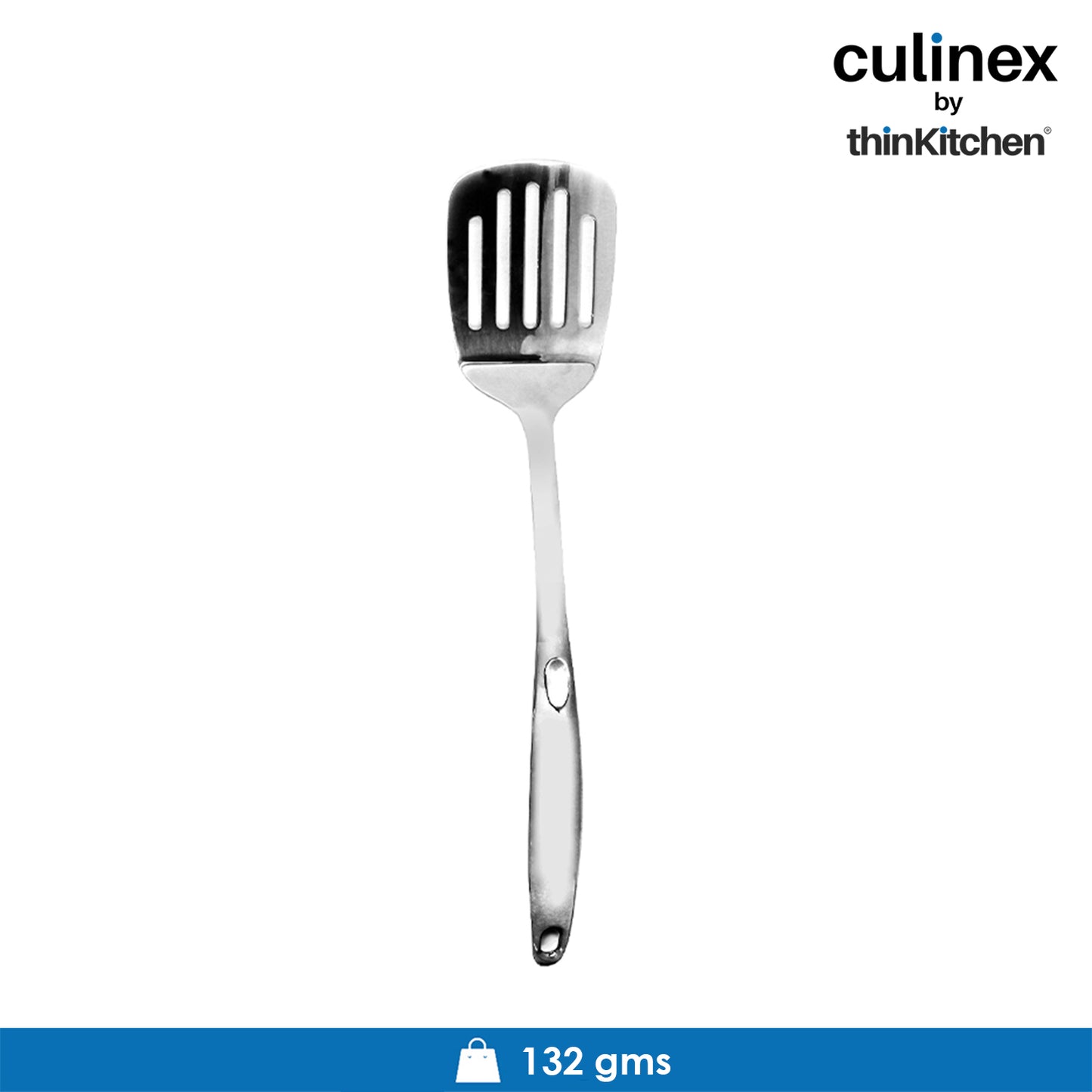 Culinex by thinKitchen| Harmony 18/8 Stainless Steel Hollow Handle Slotted Turner,