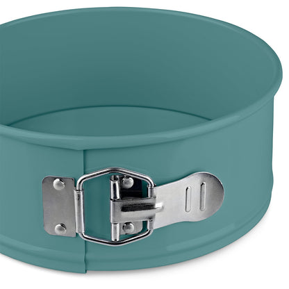 Jamie Oliver Non-Stick Bakeware combo set: Baking Sheet (Atlantic Green) x 12 Hole muffin Tin x Mini Springform Cake Tin (Set of 4)