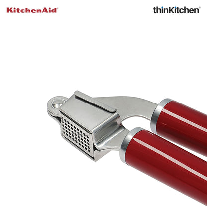 Premium Stainless Steel Garlic Press - Empire Red