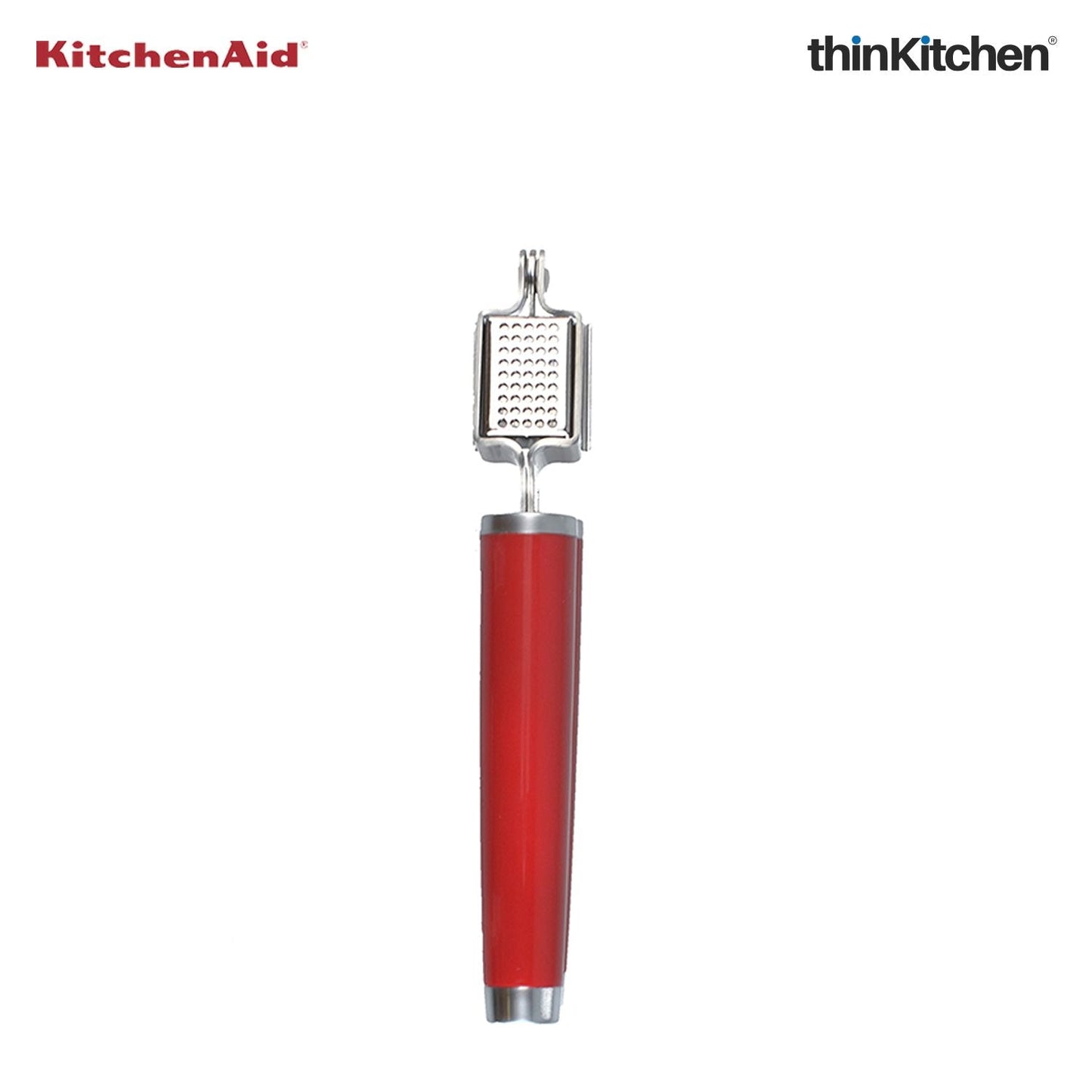 Premium Stainless Steel Garlic Press - Empire Red