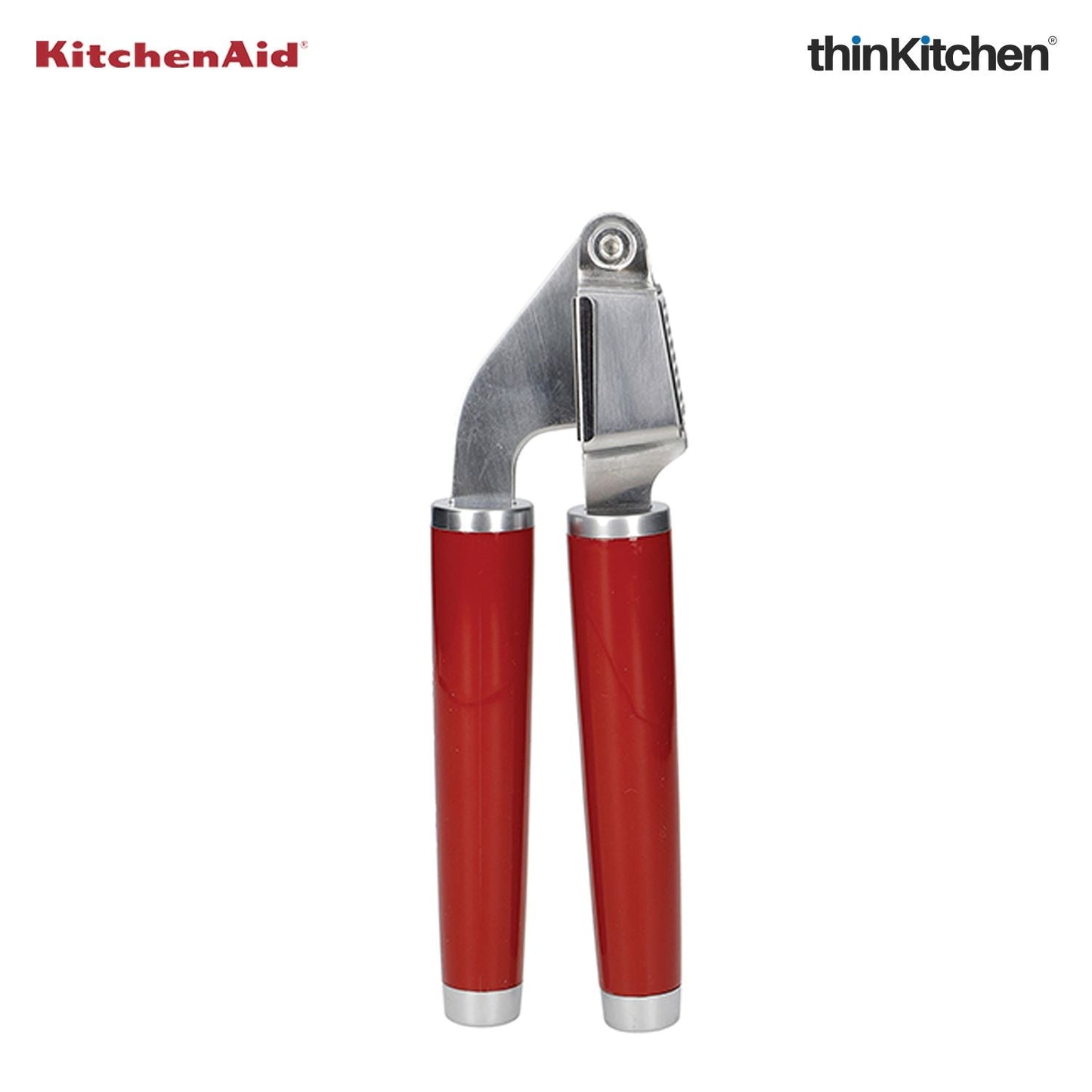 Premium Stainless Steel Garlic Press - Empire Red