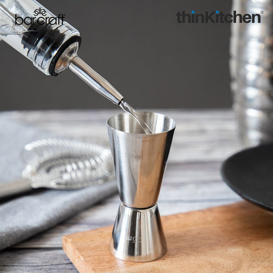 BarCraft Stainless Steel Dual Spirit Measure Cup