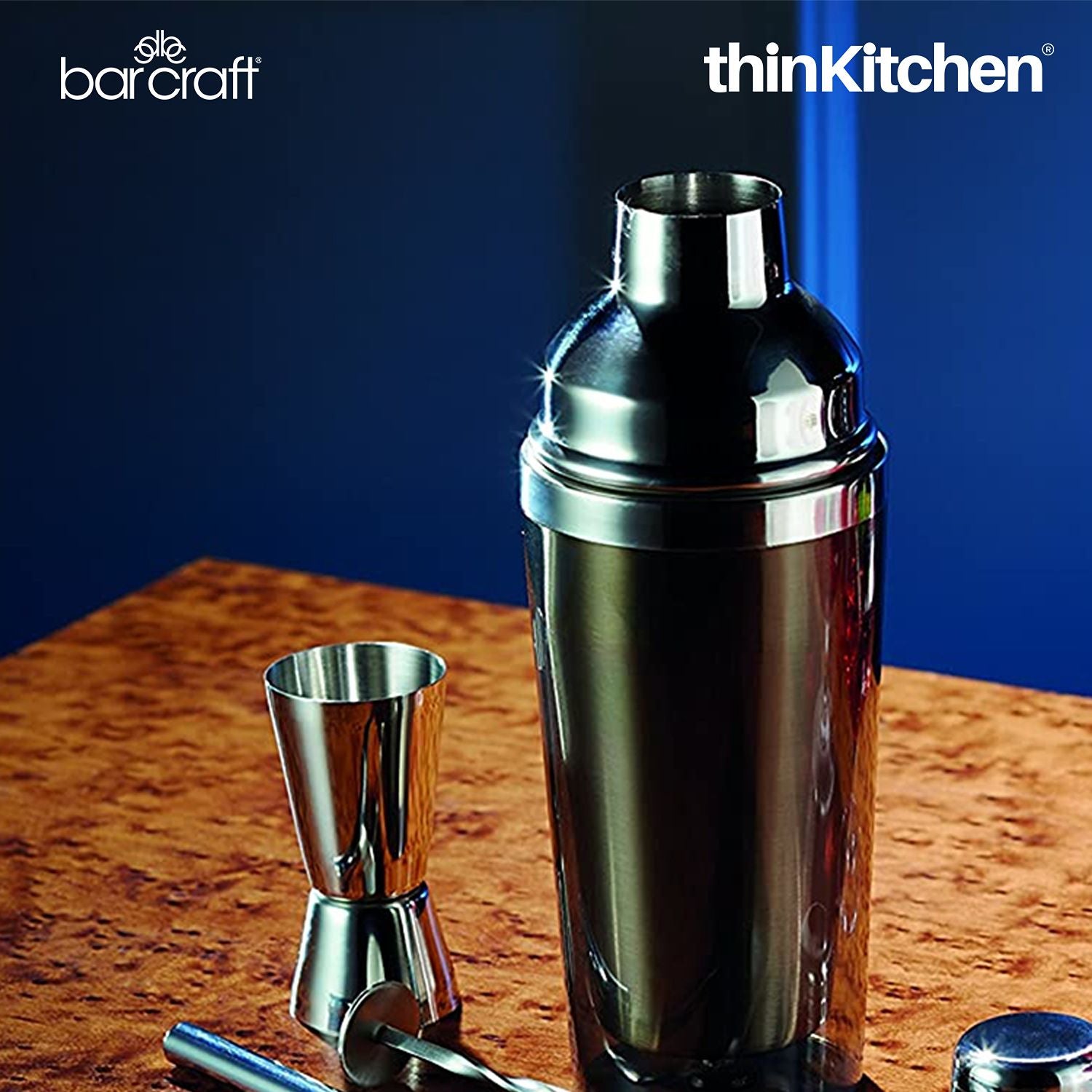 BarCraft Stainless Steel Dual Spirit Measure Cup - 4