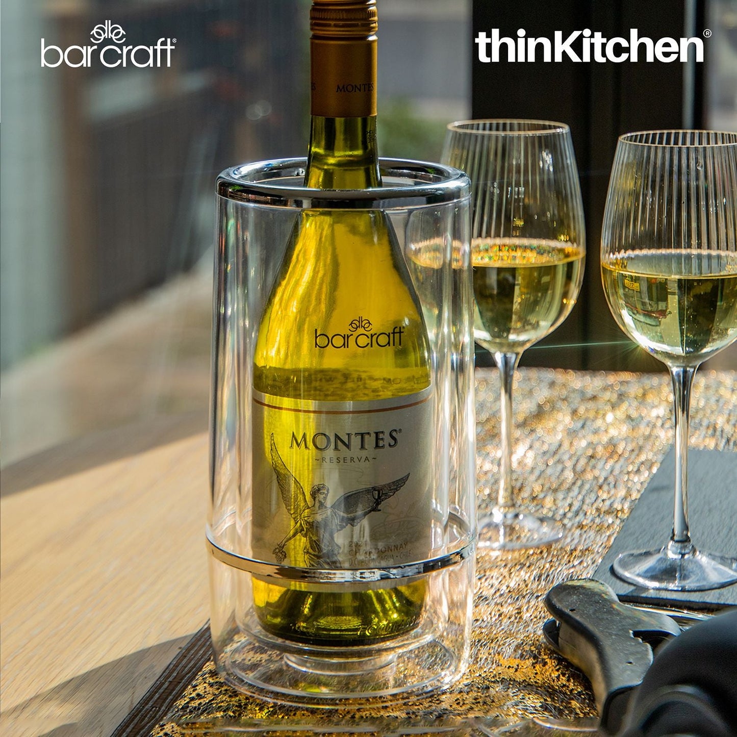 BarCraft Acrylic Double Walled Wine Cooler