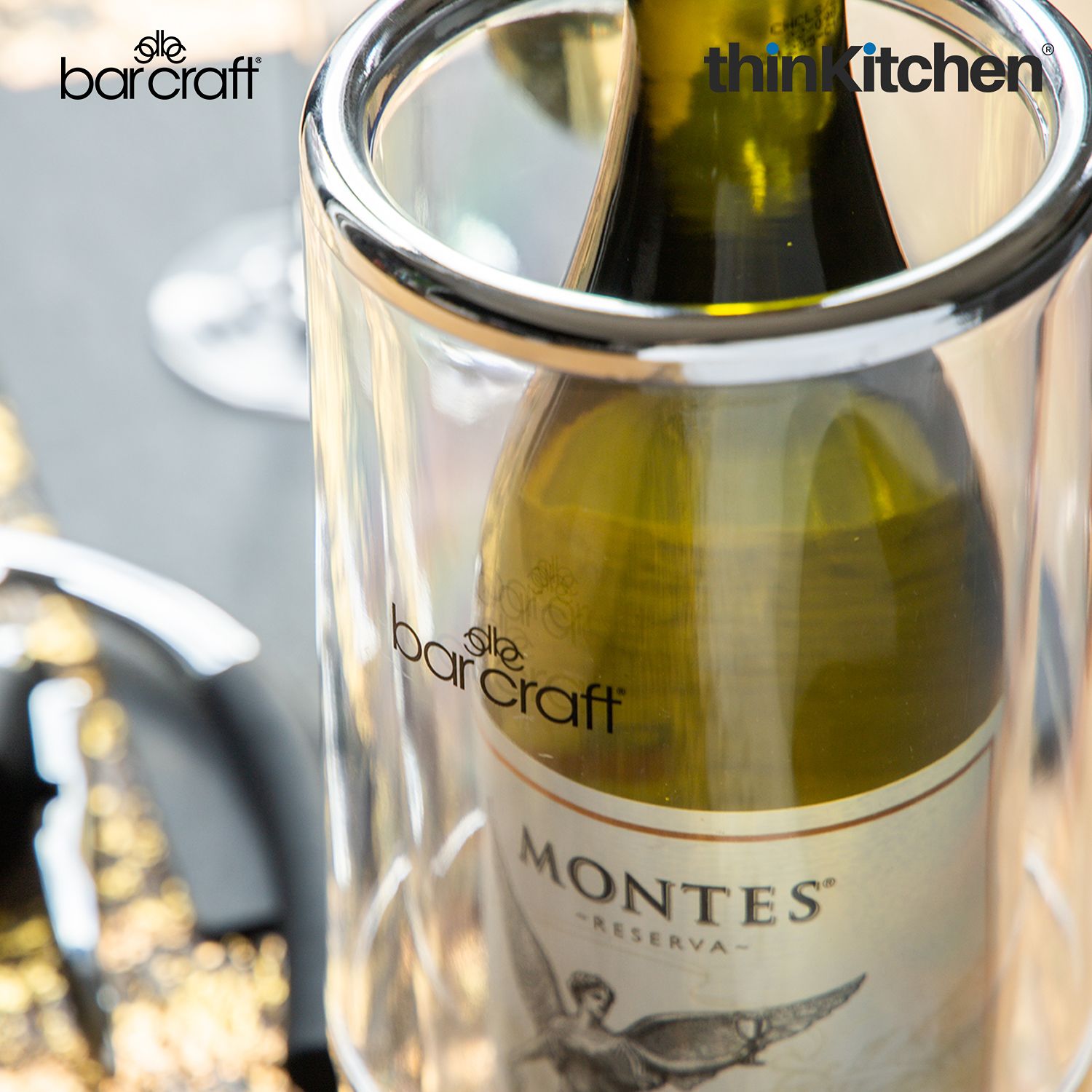 BarCraft Acrylic Double Walled Wine Cooler - 2