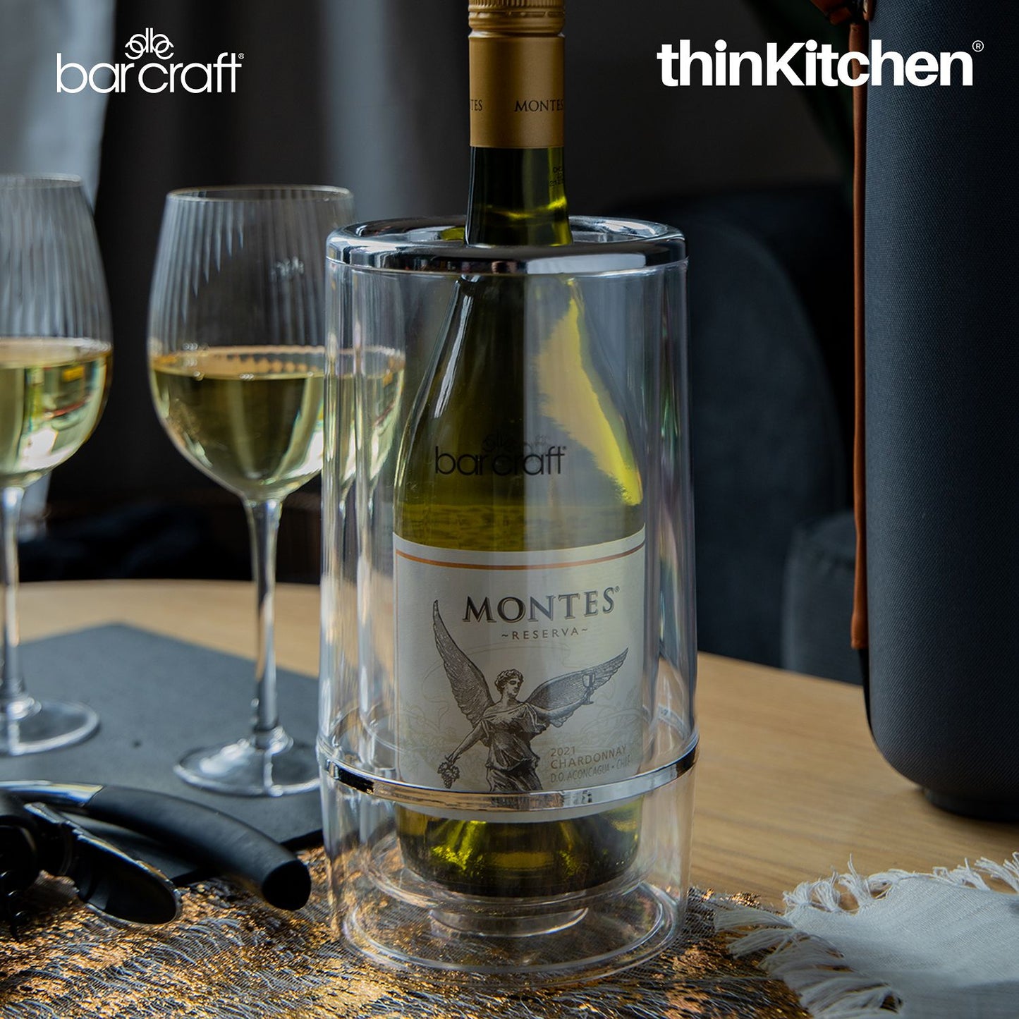 BarCraft Acrylic Double Walled Wine Cooler