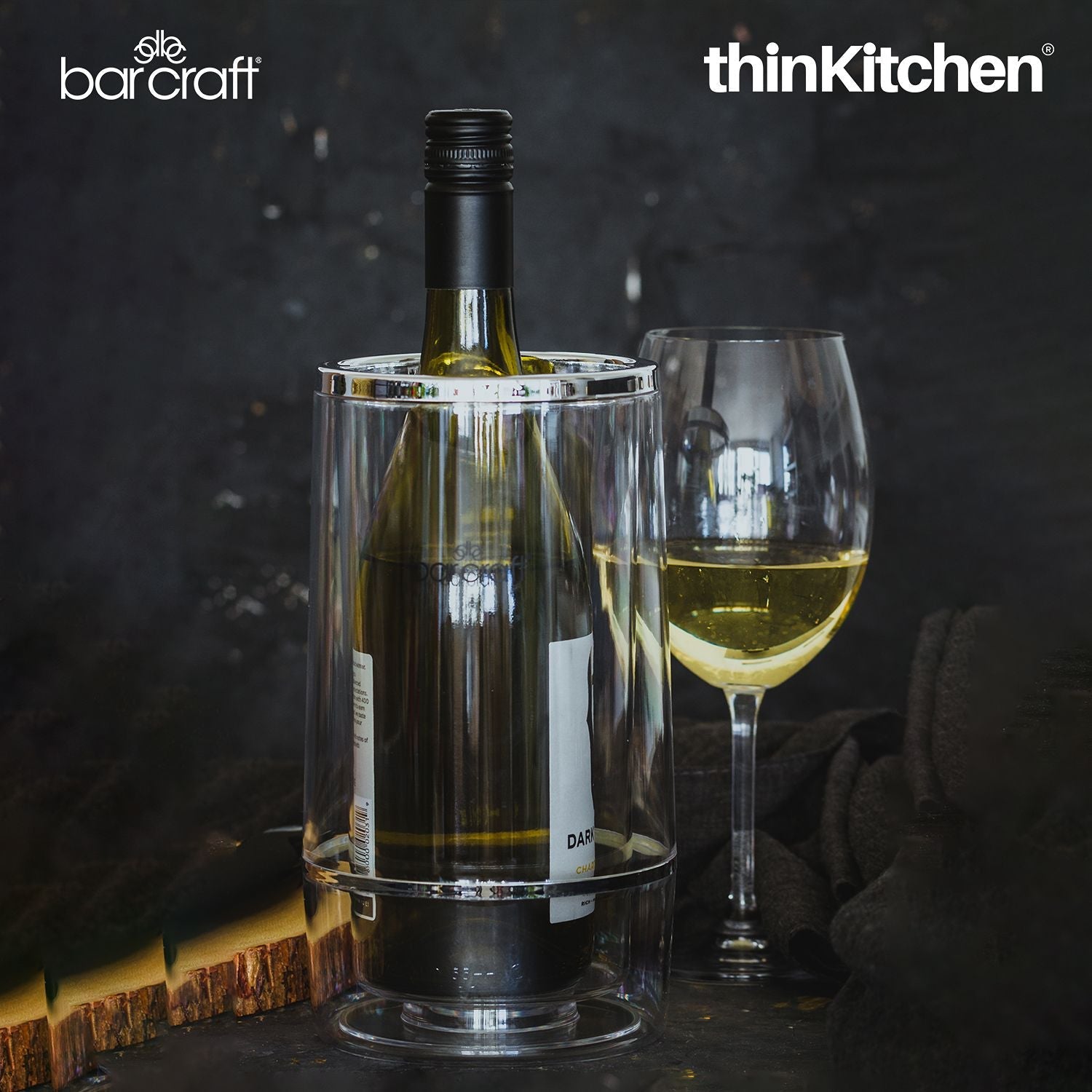 BarCraft Acrylic Double Walled Wine Cooler - 7