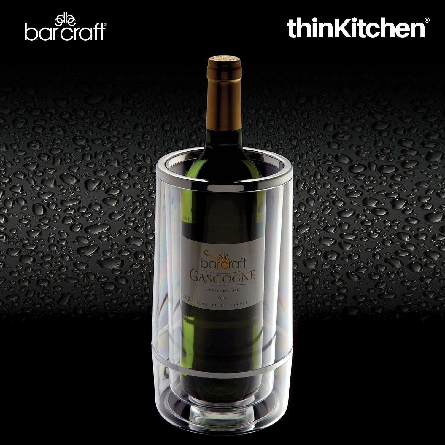 BarCraft Acrylic Double Walled Wine Cooler - 8