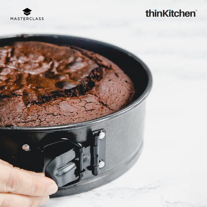 Masterclass Non-Stick Bake Pro Set: American Muffin Pan x Spring Form Loose Base Cake Pan (20cm) combo set
