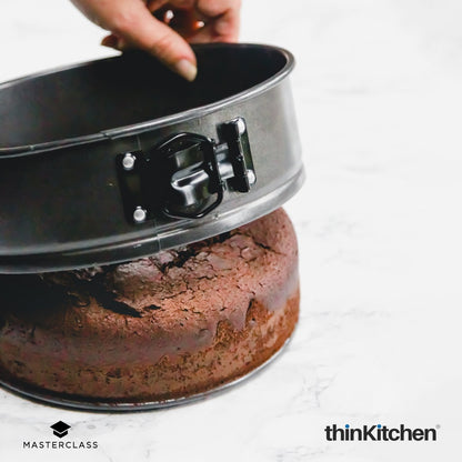 Masterclass Non-Stick Bake Pro Set: American Muffin Pan x Spring Form Loose Base Cake Pan (20cm) combo set