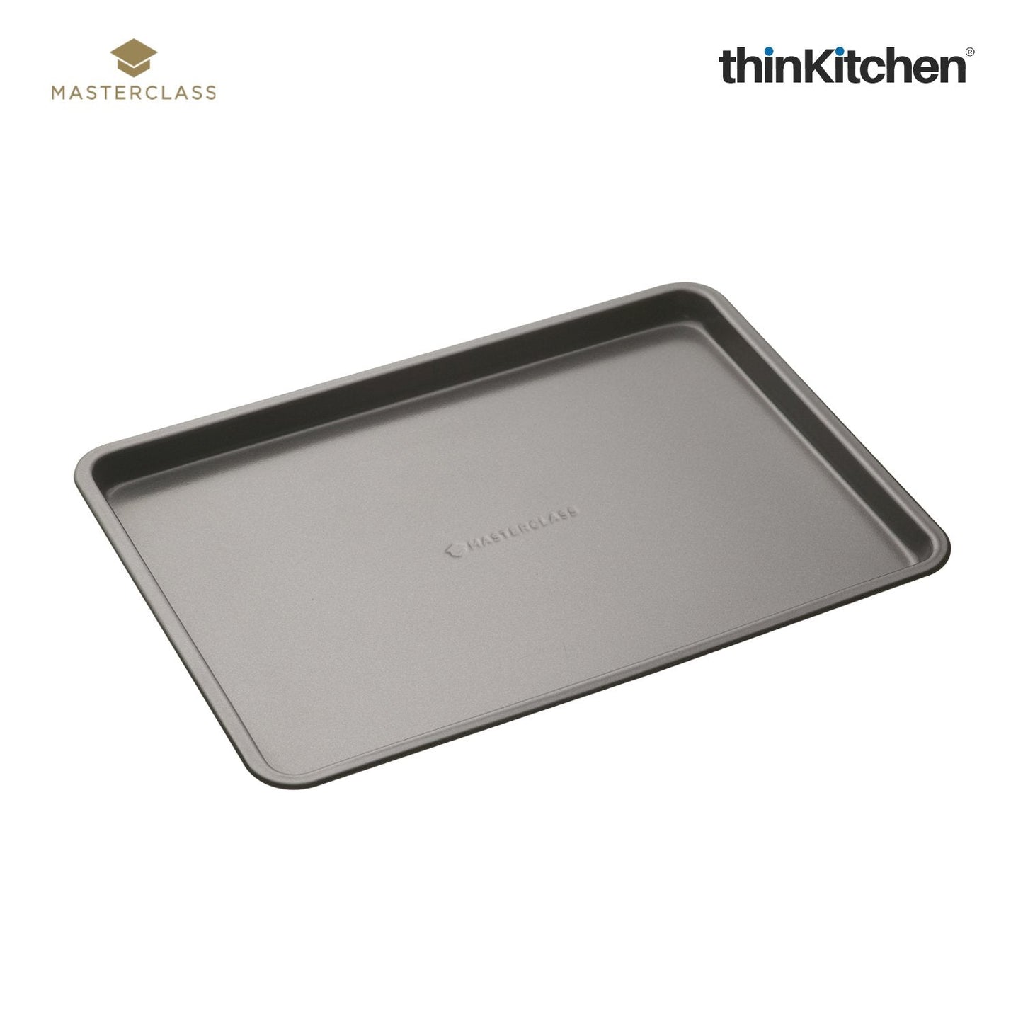 Masterclass Baker's Combo: Non-Stick 2-in-1 Divided Crisping Tray / Ridged Baking Tray x Double Layered Baking Sheet