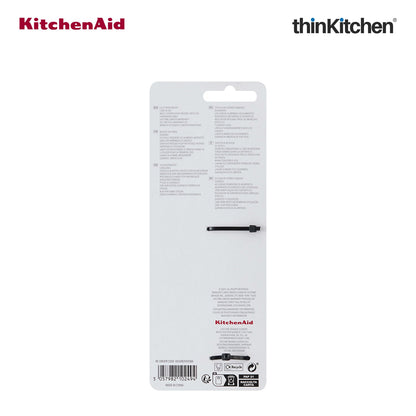 KitchenAid Premium Cast Iron Cleaning Sink Brush, Grey, Stiff Nylon Bristles, Non-Slip Handle, Dishwasher Safe Kitchen Cleaning Tool - Grey, 26cms