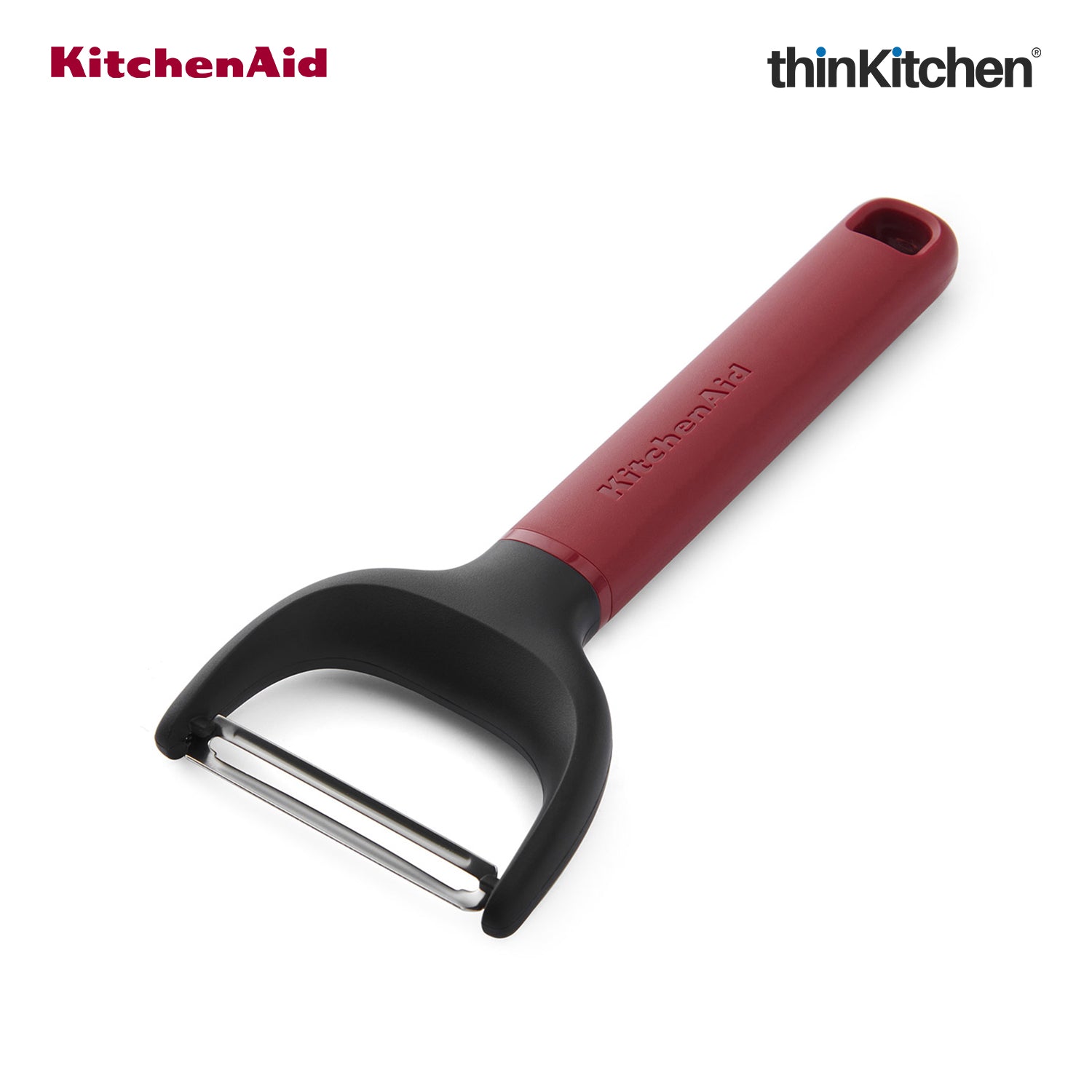 KitchenAid Premium Y-Peeler, Vegetable & Fruit Peeling Tool with Stainless Steel Blade, Potato Tomato Peeler, Dishwasher Safe - Empire Red, 17.5cms - 1