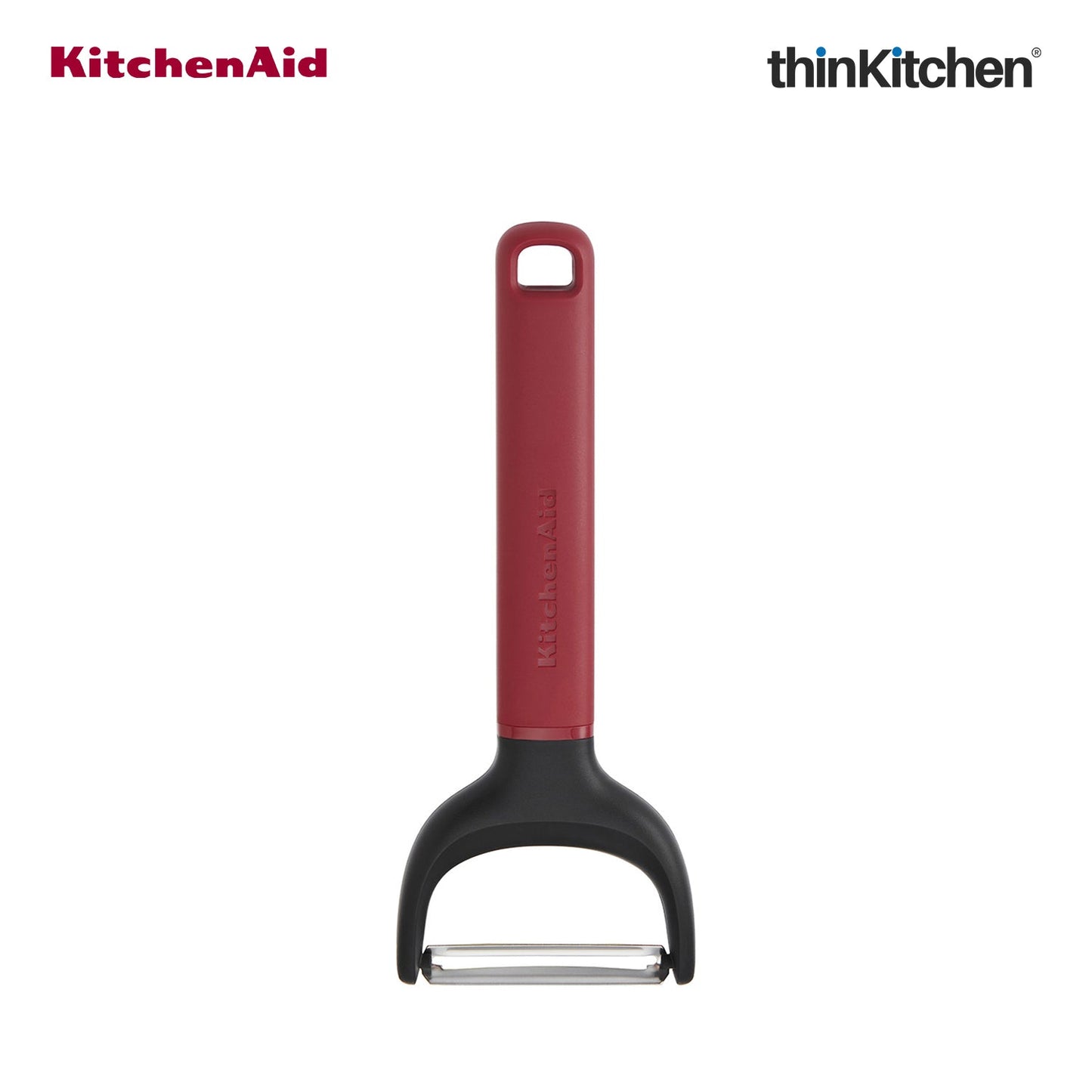 KitchenAid Premium Y-Peeler, Vegetable & Fruit Peeling Tool with Stainless Steel Blade, Potato Tomato Peeler, Dishwasher Safe - Empire Red, 17.5cms