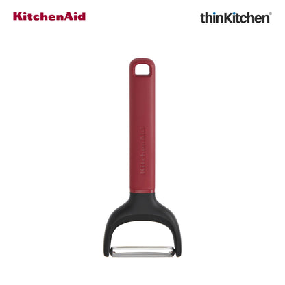 KitchenAid Premium Y-Peeler, Vegetable & Fruit Peeling Tool with Stainless Steel Blade, Potato Tomato Peeler, Dishwasher Safe - Empire Red, 17.5cms