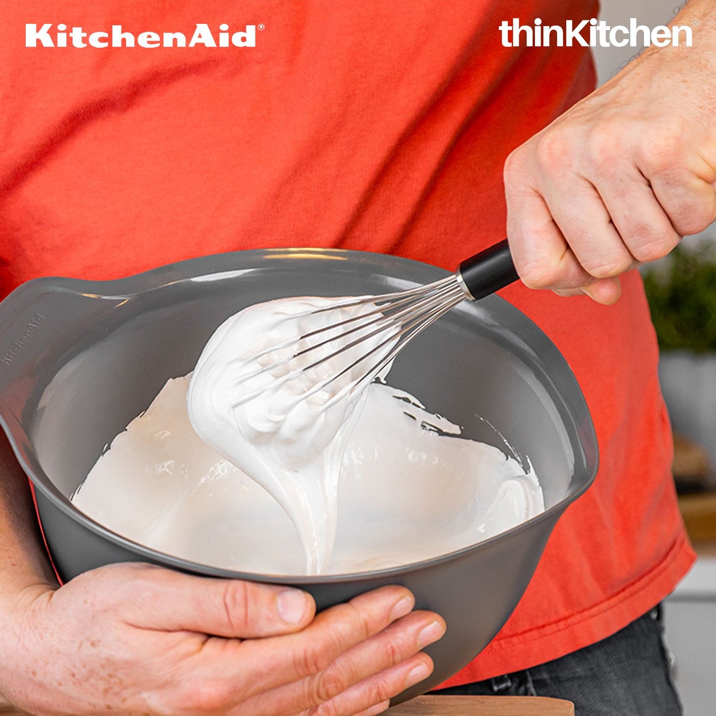 KitchenAid Utility Whisk, Matte Black, Heat Resistant Cooking Utensil, Non-Stick Safe with Durable Handle, 27cm