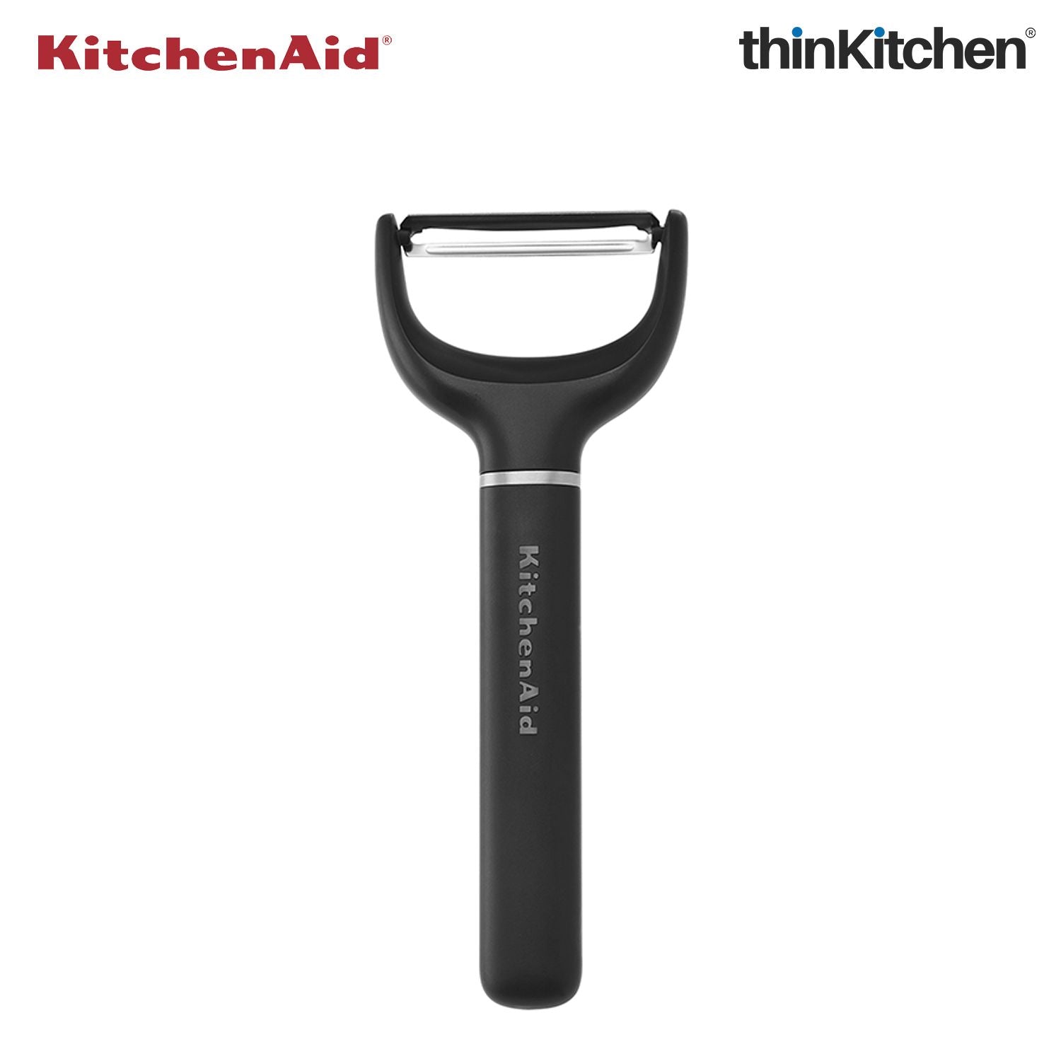 KitchenAid Y-Peeler, Matte Black, Vegetable Peeling Tool with Stainless Steel Blade and Durable Handle, Dishwasher Safe, 17.5cm - 3
